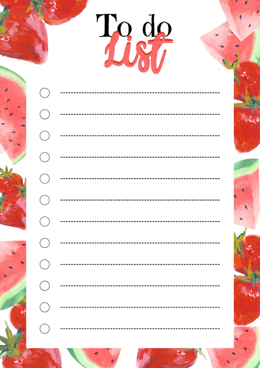 PACK FRUITS TO DO LIST🍒🍋🍉
