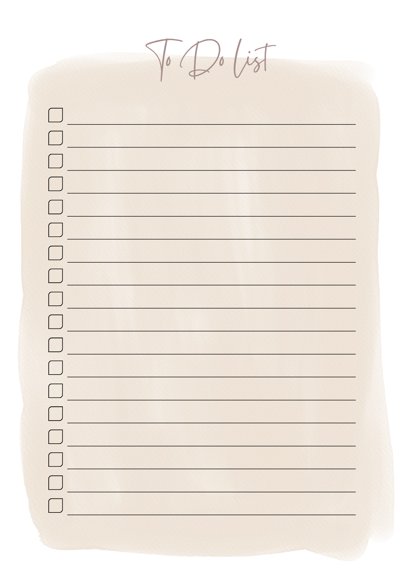 Trendy to-do list