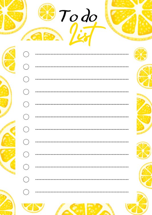 Fruits To-Do Lists