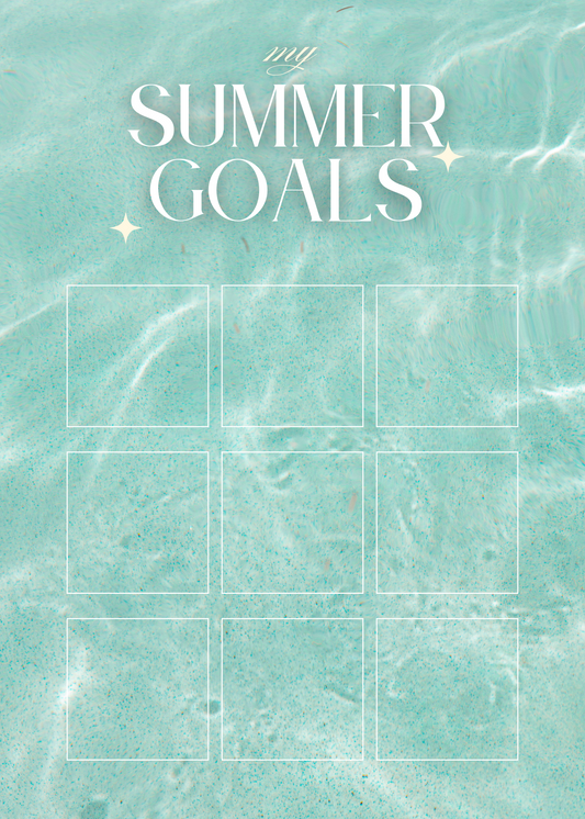 Summer Goals List
