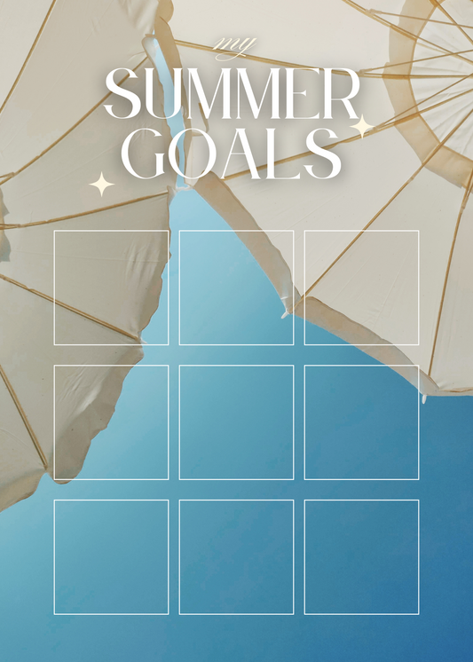 Summer Goals List
